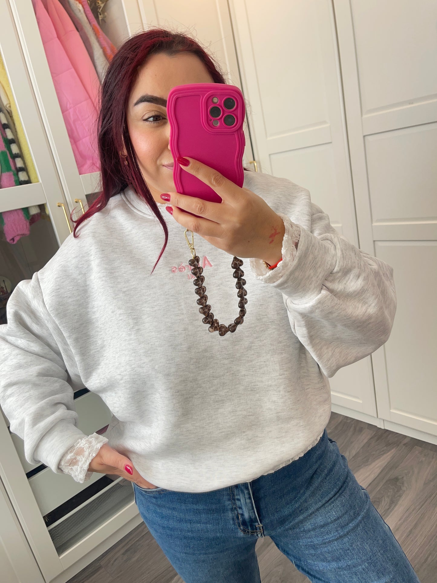 Après-ski sweater grijs