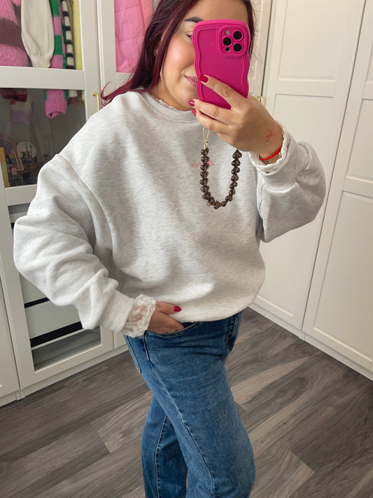 Après-ski sweater grijs