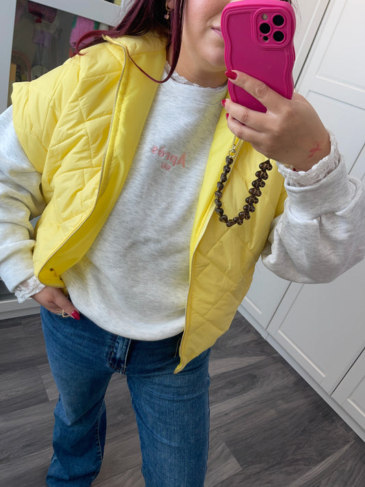 Bodywarmer geel