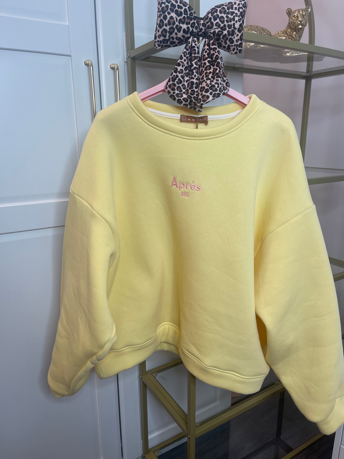 Après-ski sweater geel