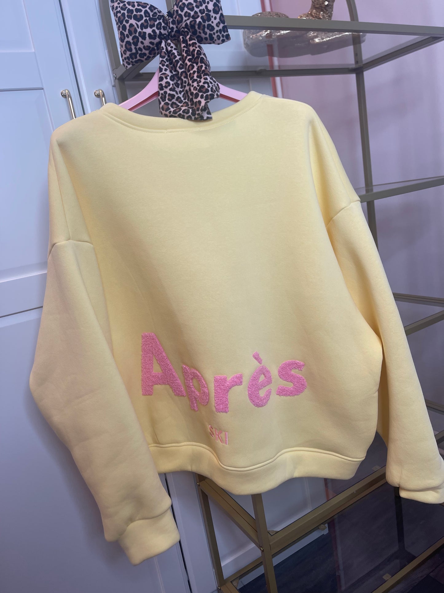 Après-ski sweater geel