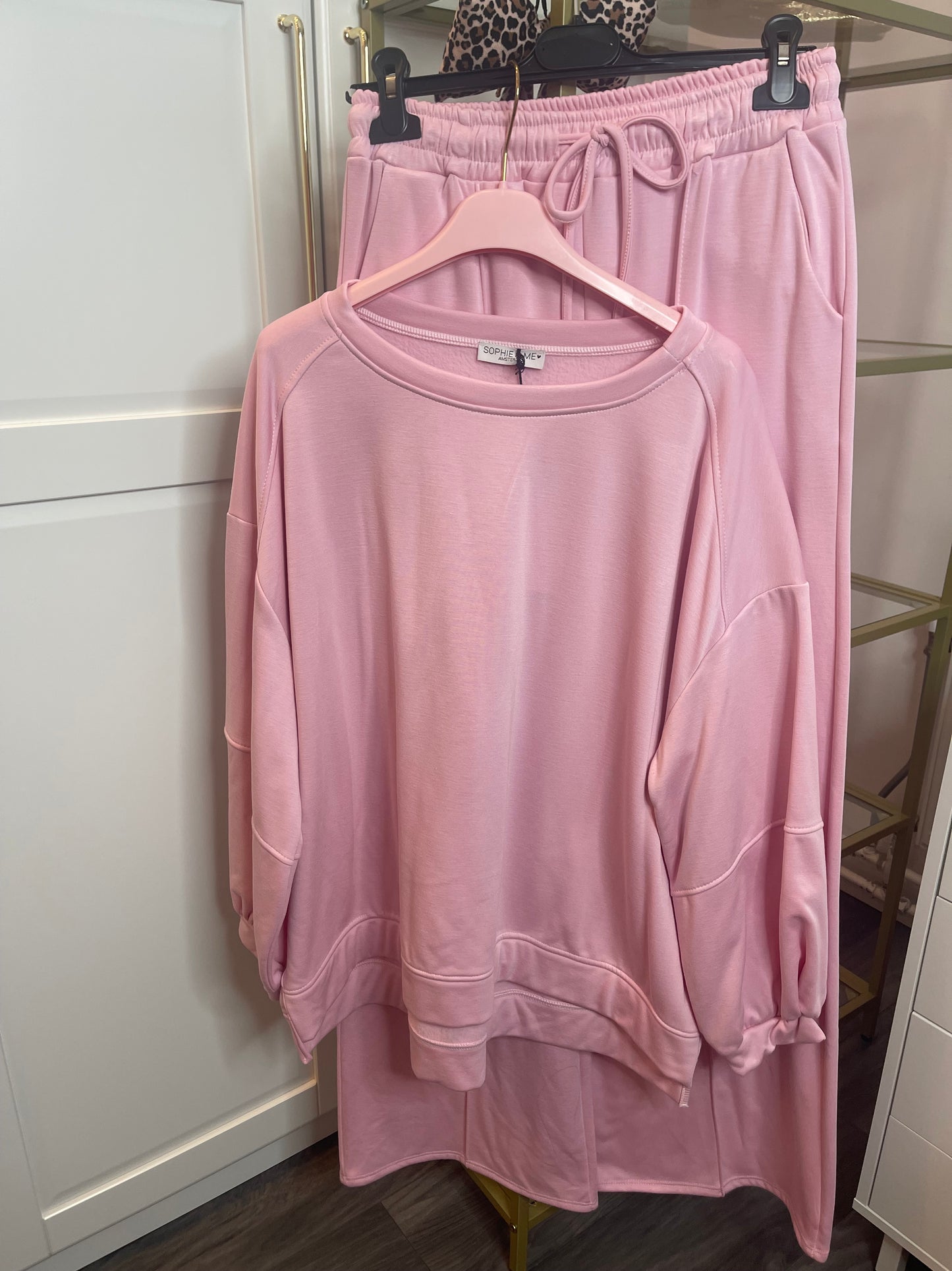 Tweedelig pak Roze