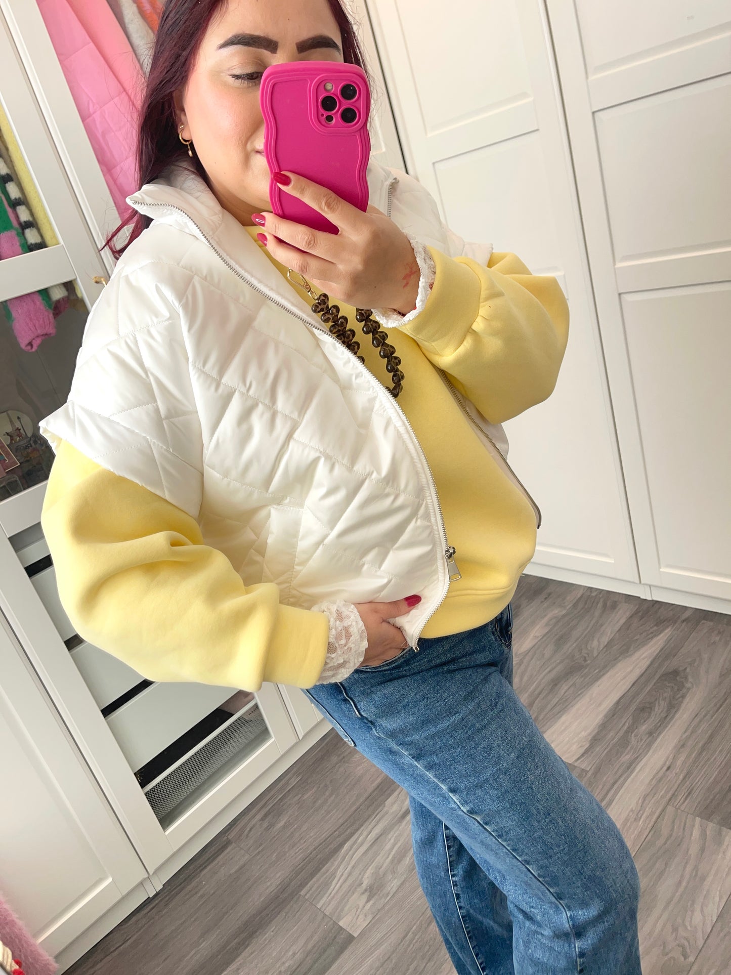 Bodywarmer wit